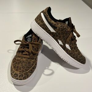 Reebok Club C Double Revenge Leopard Suede Women’s Sneakers Size 8